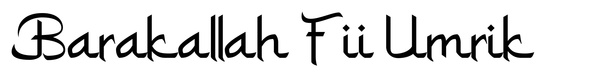 Barakallah Fii Umrik